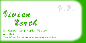 vivien merth business card